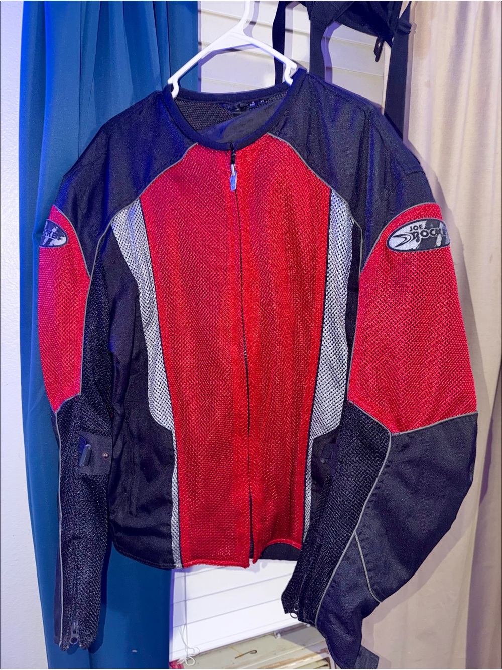 Joe Rocket Red and Black Mesh Performance Motorcycle Jacket